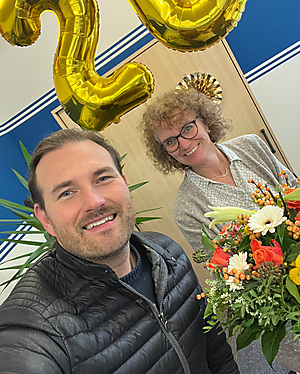 20-j&auml;hriges Jubili&auml;um von Frau Huber